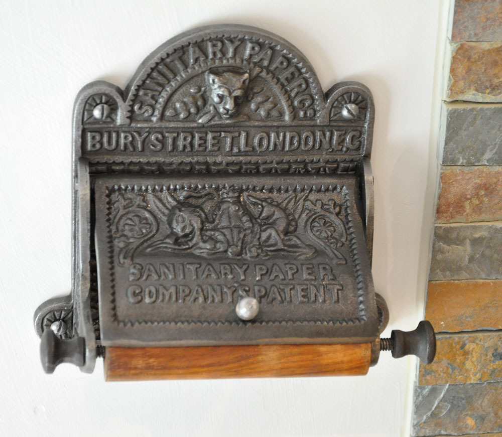 Victorian Cast Sanitary Paper Co Toilet Roll Holder