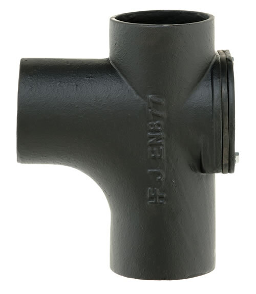 Cast Iron 87.5 Deg Single Radius Curve Branch with Door M416